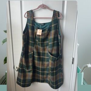 BloomChic Plaid Jumper Dress 22/24 NWT